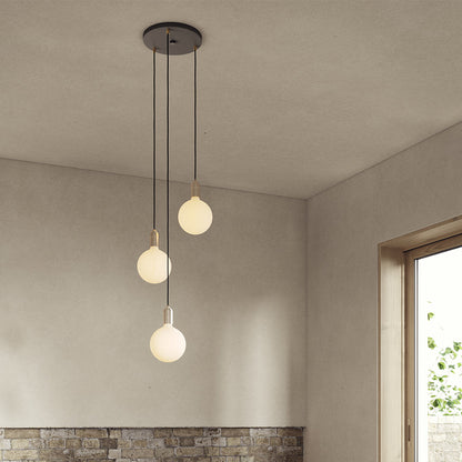 Triple Pendant in Brass