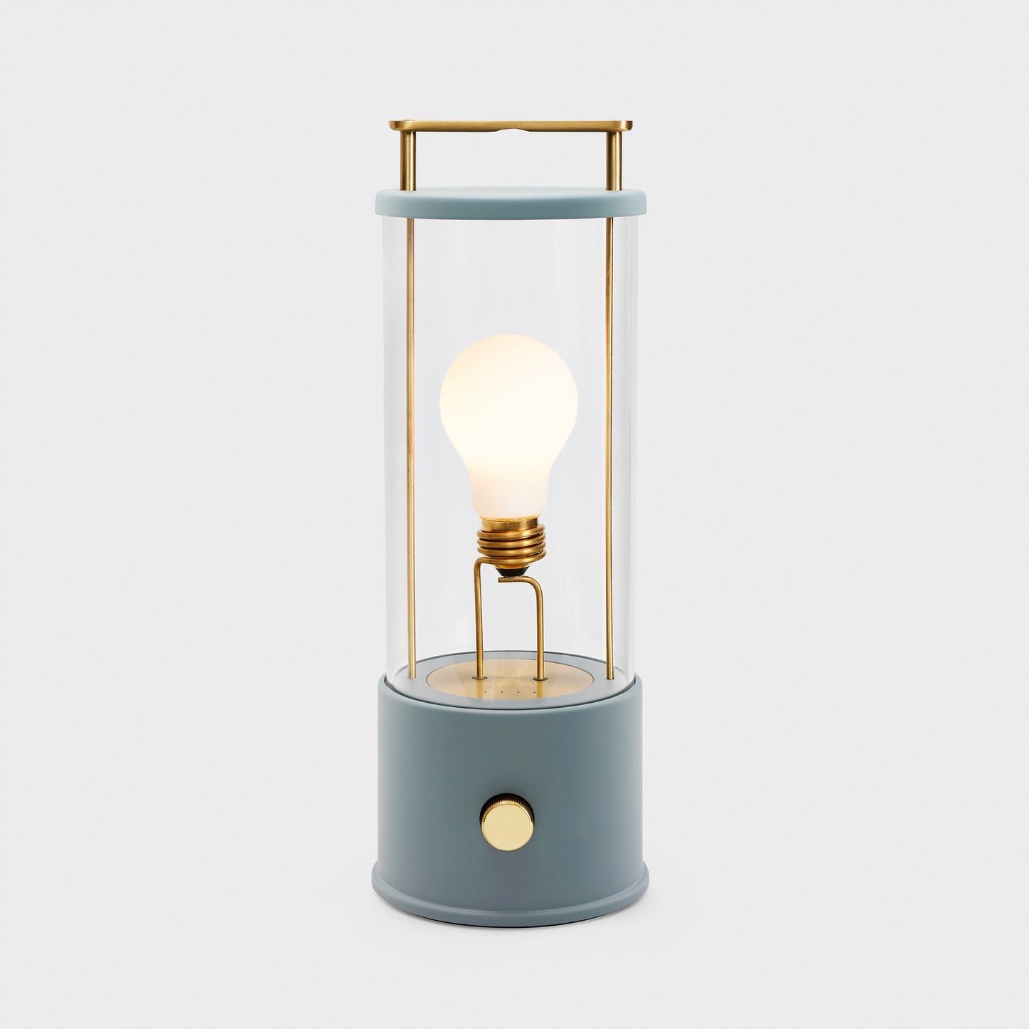 The Muse Portable Lamp in Selvedge Blue + Setting Plaster Pink - Set of 2